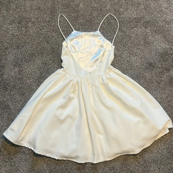 Small White LuLus Dress - Picture 3 of 4